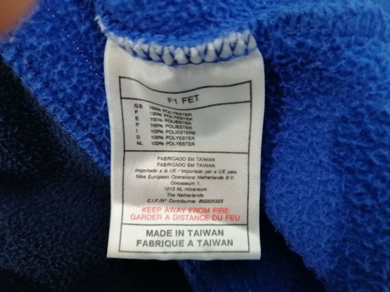 Nike × Vintage VINTAGE NIKE FRANCE RUGBY 1/4 ZIPPED FLEECE Size US M / EU 48-50 / 2 - 8 Thumbnail