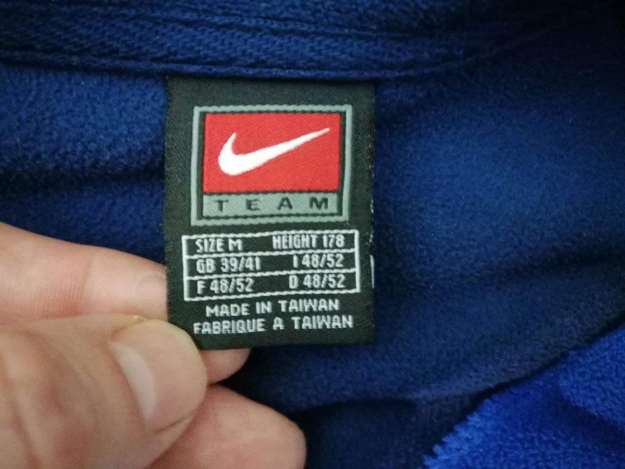 Nike × Vintage VINTAGE NIKE FRANCE RUGBY 1/4 ZIPPED FLEECE Size US M / EU 48-50 / 2 - 6 Thumbnail
