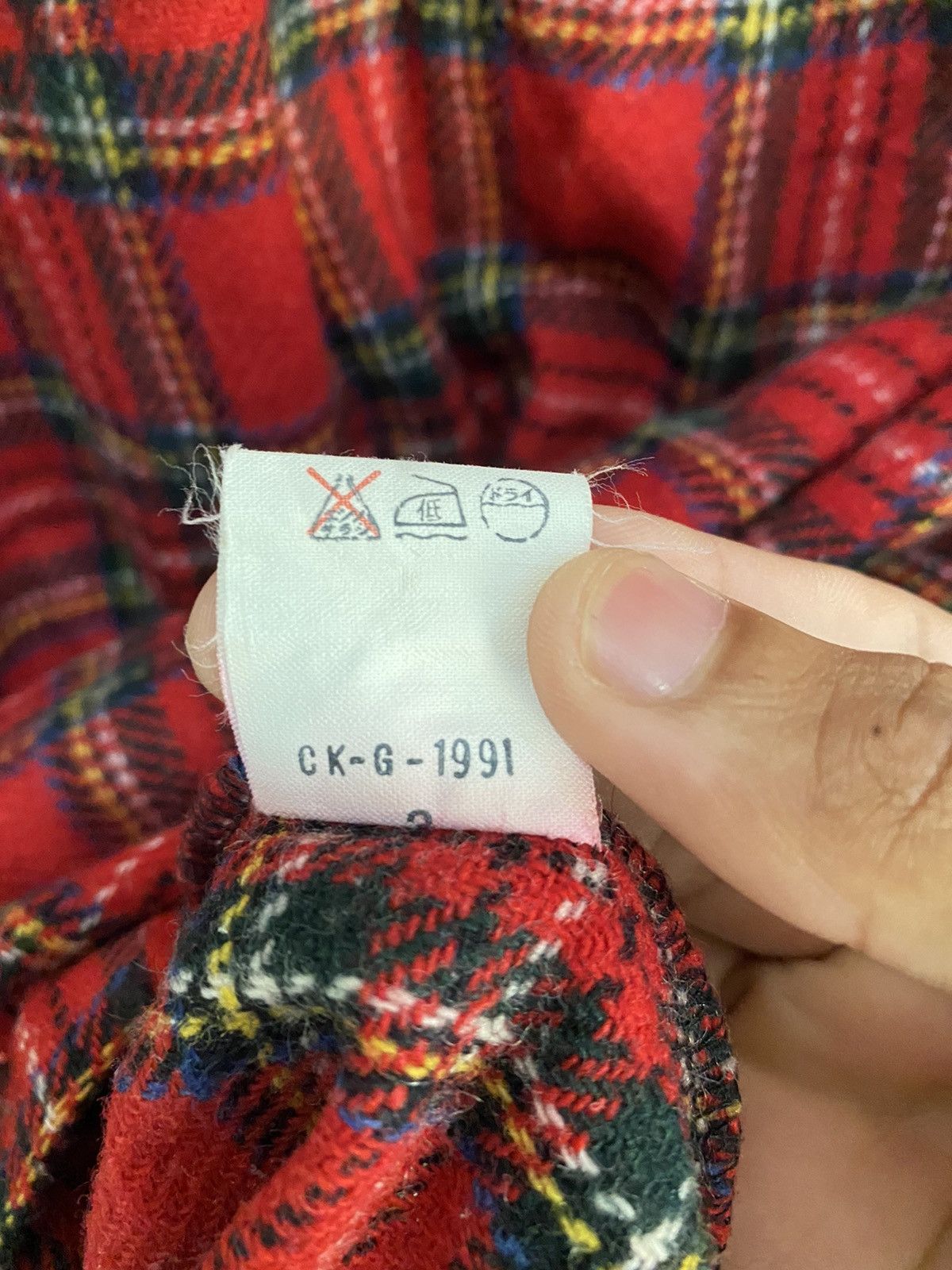 Flannel Rare🔥Dir Cooper Flannel Tartan Red Button Shirt Size US M / EU 48-50 / 2 - 8 Thumbnail
