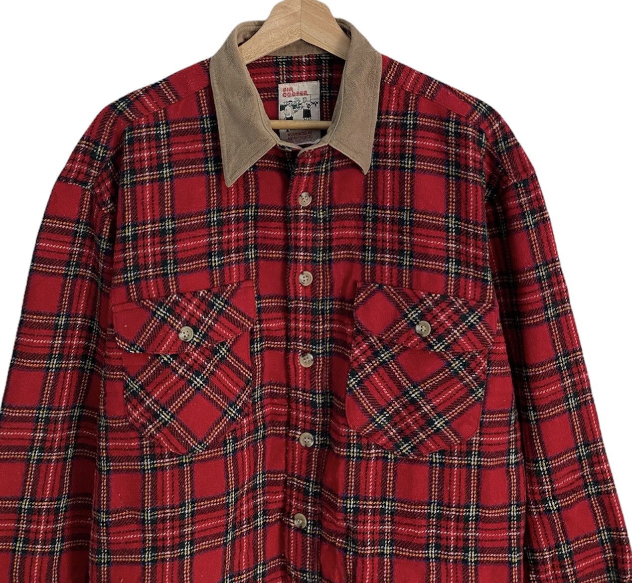Flannel Rare🔥Dir Cooper Flannel Tartan Red Button Shirt Size US M / EU 48-50 / 2 - 3 Thumbnail