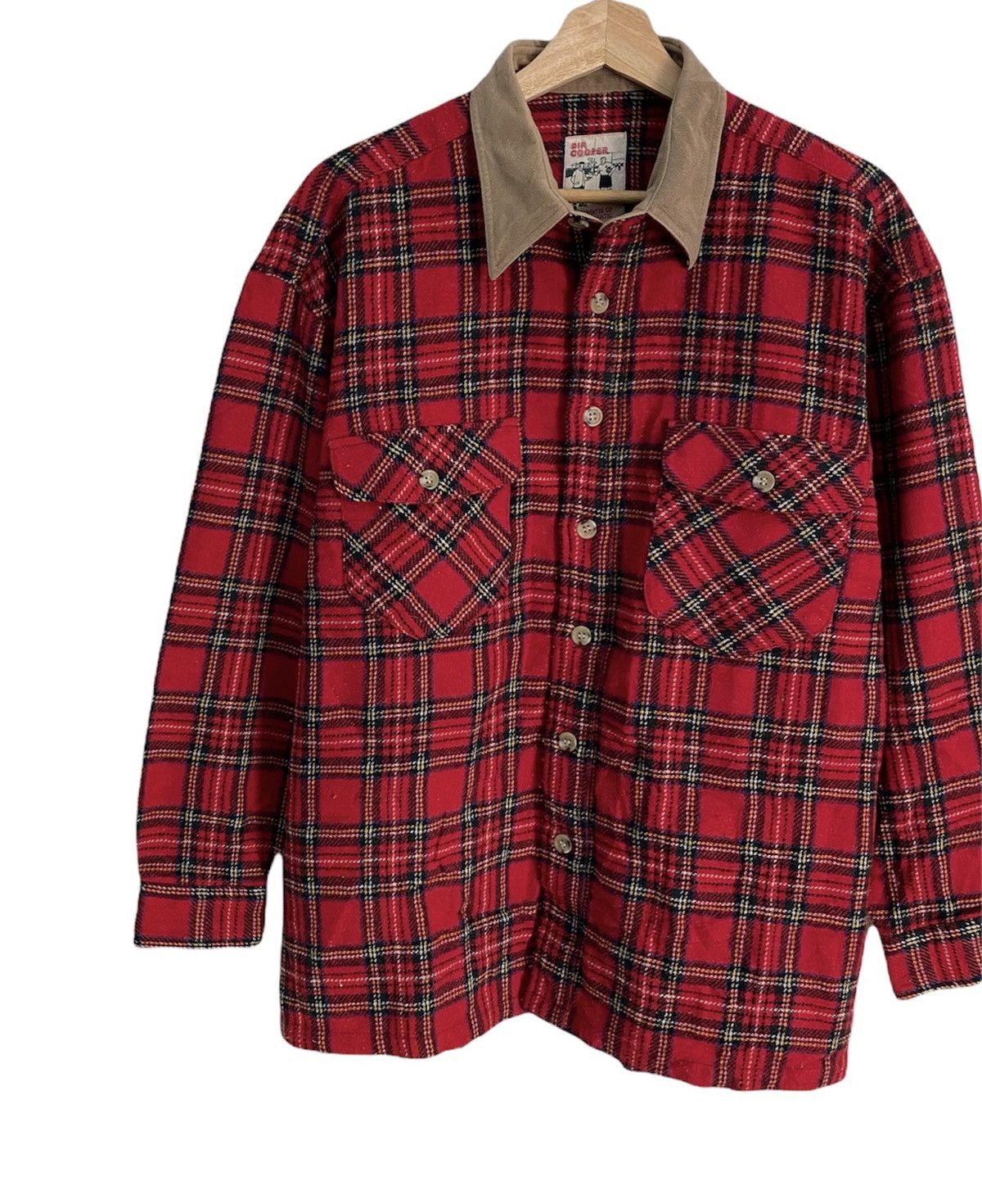 Flannel Rare🔥Dir Cooper Flannel Tartan Red Button Shirt Size US M / EU 48-50 / 2 - 5 Thumbnail