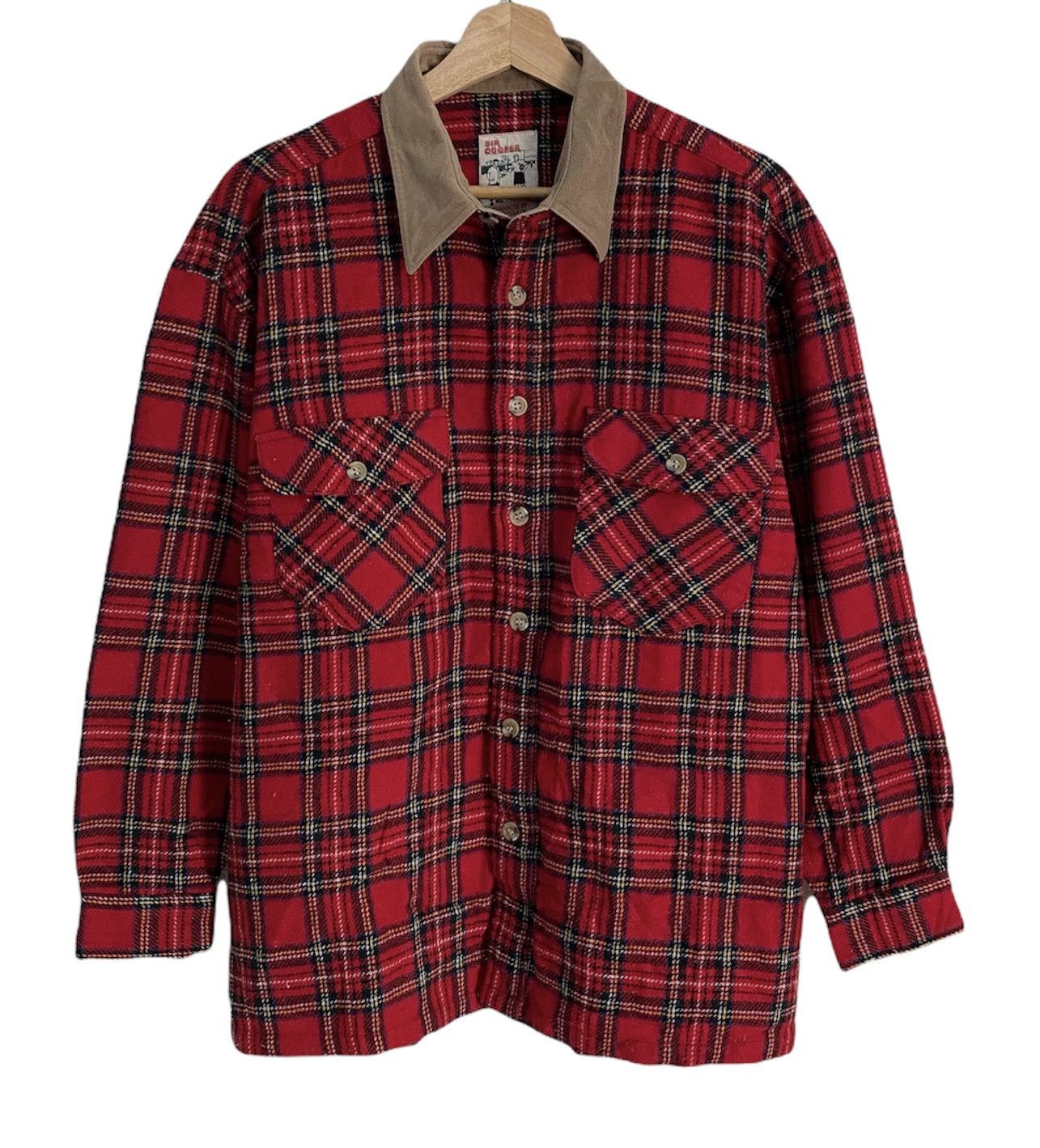 Flannel Rare🔥Dir Cooper Flannel Tartan Red Button Shirt Size US M / EU 48-50 / 2 - 1 Thumbnail