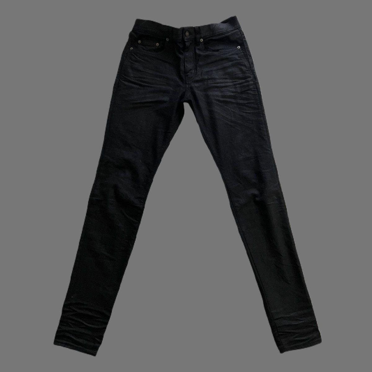 Saint Laurent Paris SAINT LAURENT PARIS D02 WAXED DENIM BLACK 