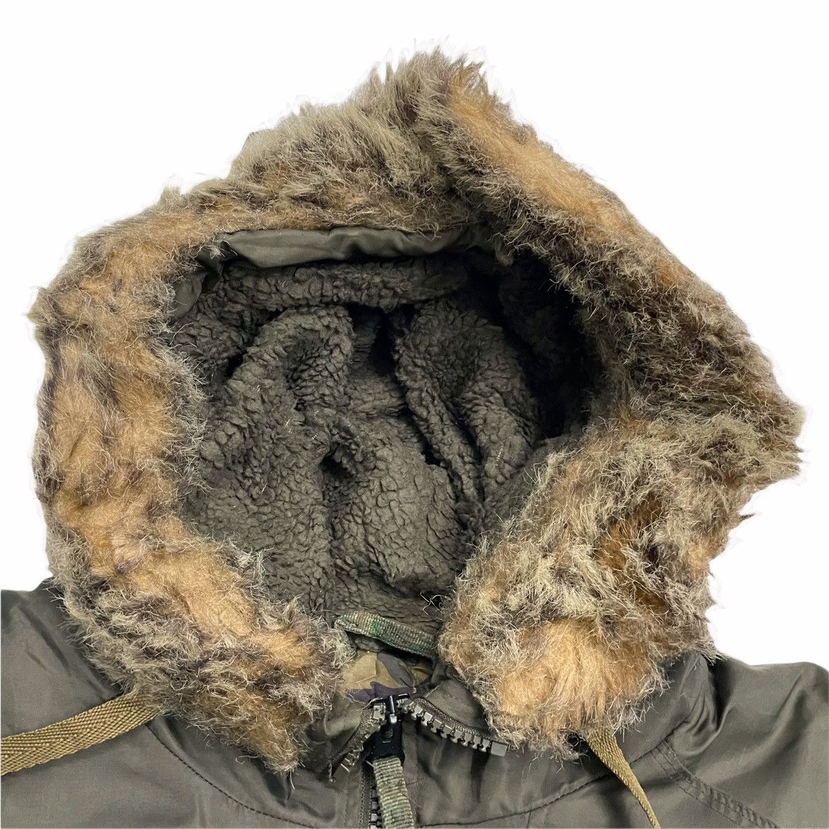 Gap 💥GAP PARKA GREEN ARMY FUR HOODIE JACKET Size US L / EU 52-54 / 3 - 5 Thumbnail