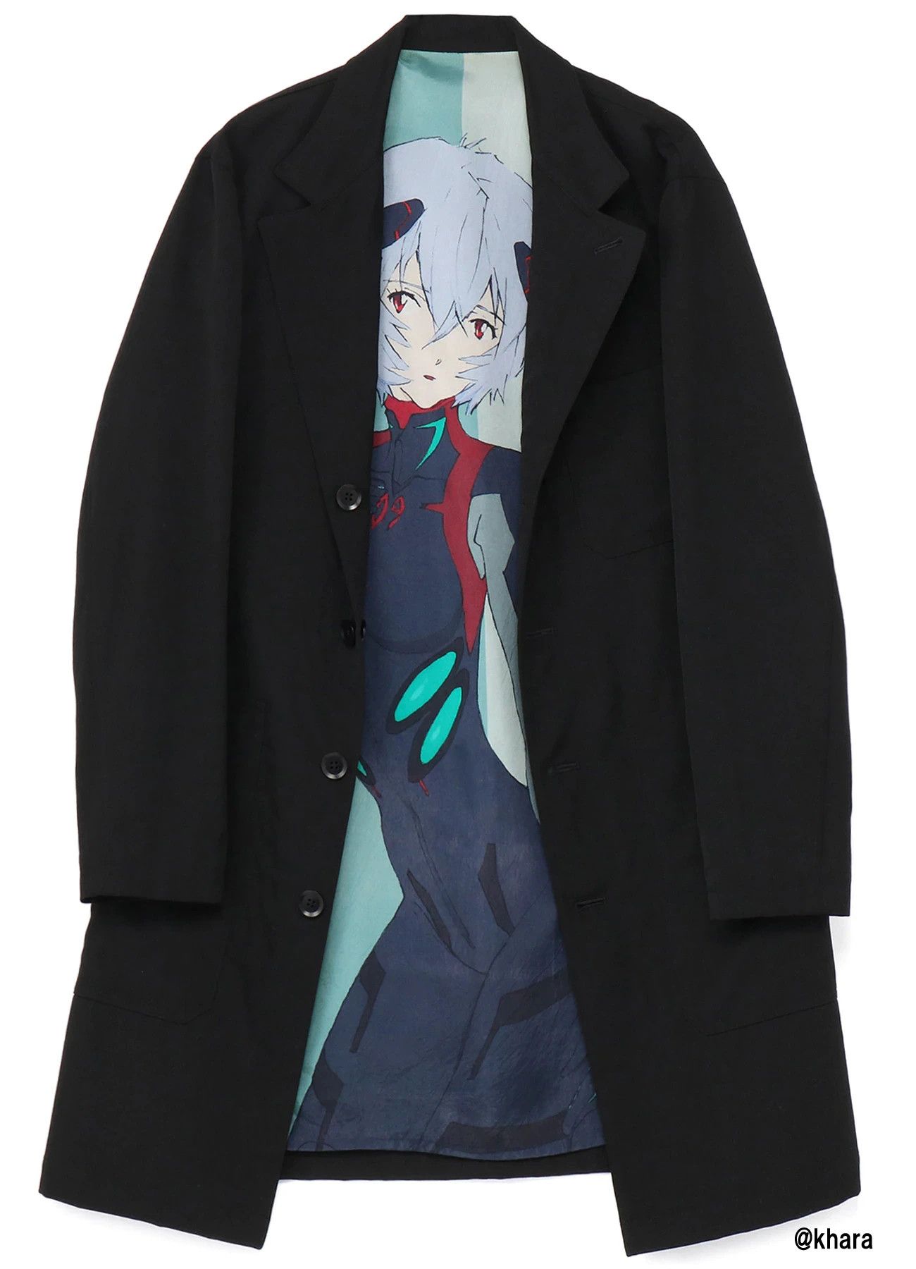 Ground Y × Yohji Yamamoto Evangelion Rei Ayanami Reversible Coat 