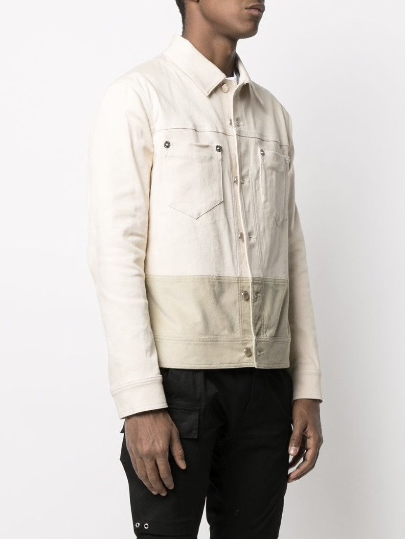 Neil Barrett Two tone light trucker denim jacket Size US L / EU 52-54 / 3 - 5 Thumbnail
