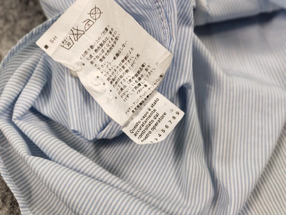 Dolce & Gabbana Dolce & Gabbana Vintage perforated Shirt Striped Button Up Size US L / EU 52-54 / 3 - 21 Thumbnail