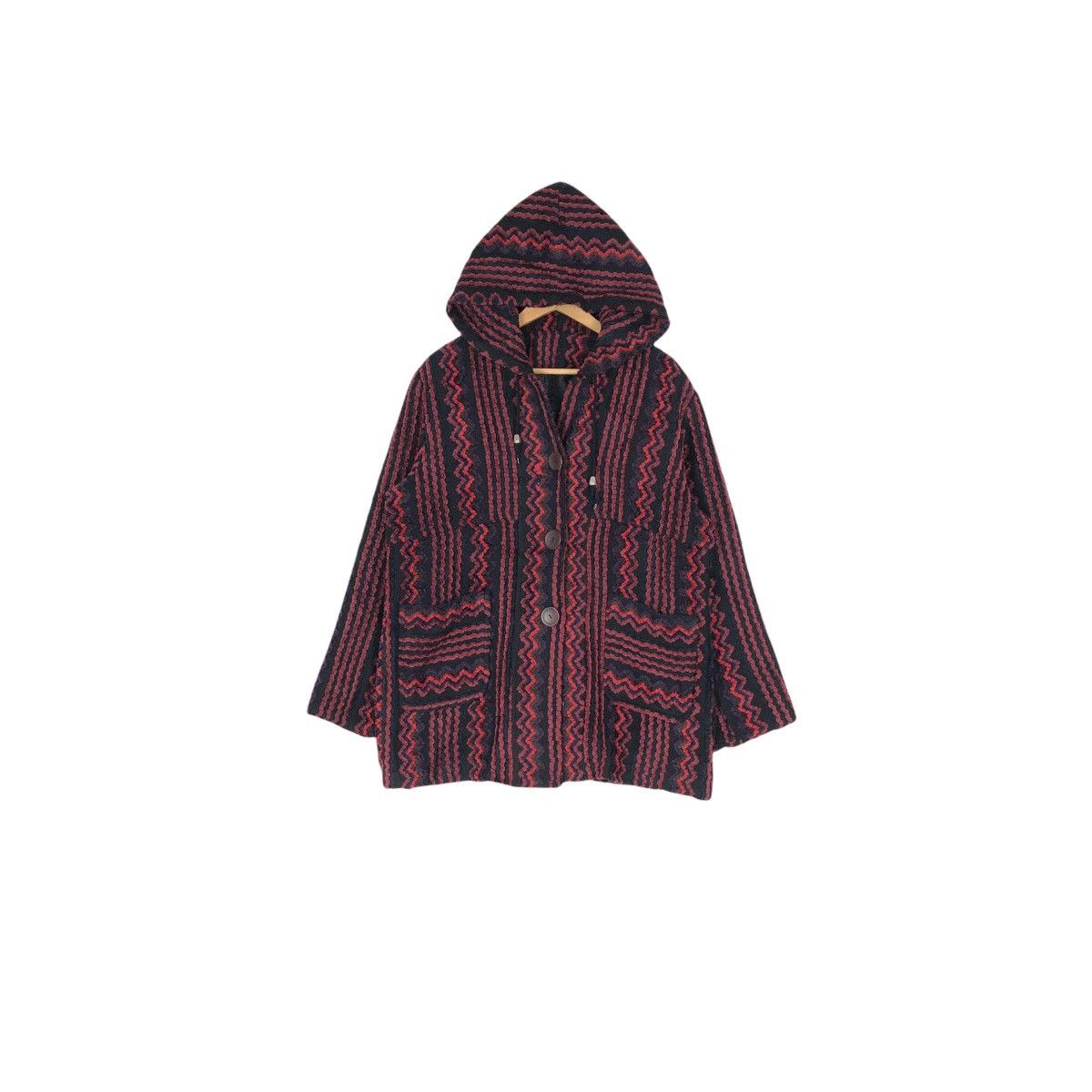 Native Vintage Baja Hoodie Knitted Sweater Mexican Drug Rag Size US L / EU 52-54 / 3 - 2 Thumbnail