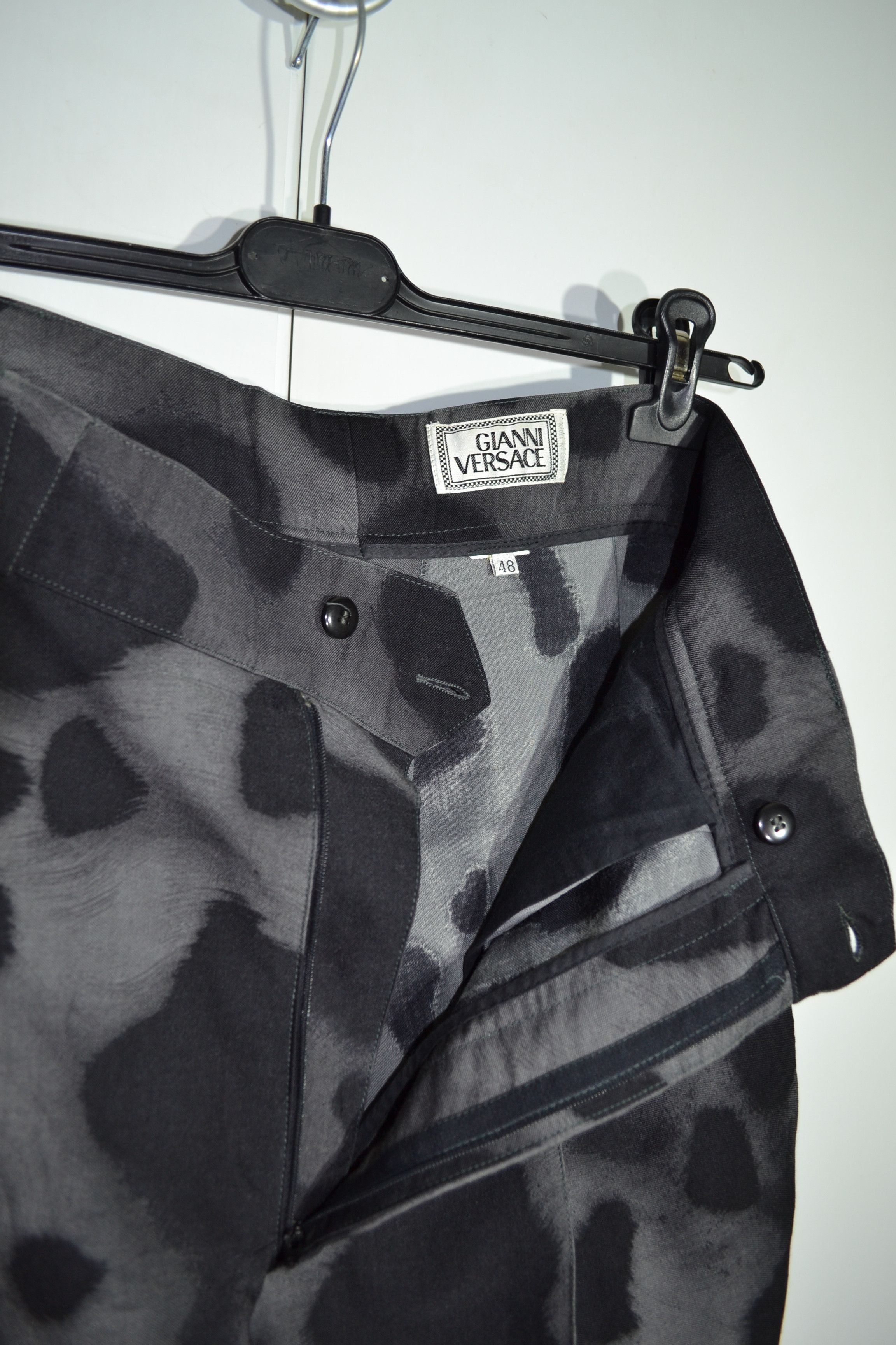 Versace Gianni Versace Vintage 48 90s Camo Wool Trousers Pants Size US 32 / EU 48 - 7 Thumbnail
