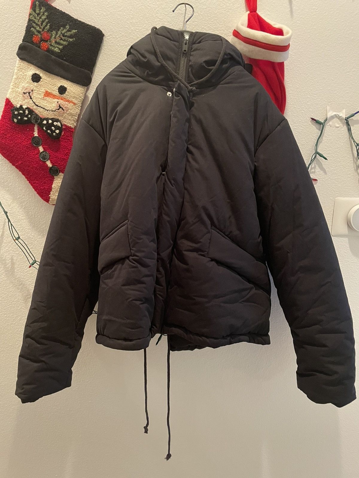 Kanye West Yeezy Season Yeezy Season 5 Ink Cropped Puffer Jacket Size Medium Grailed