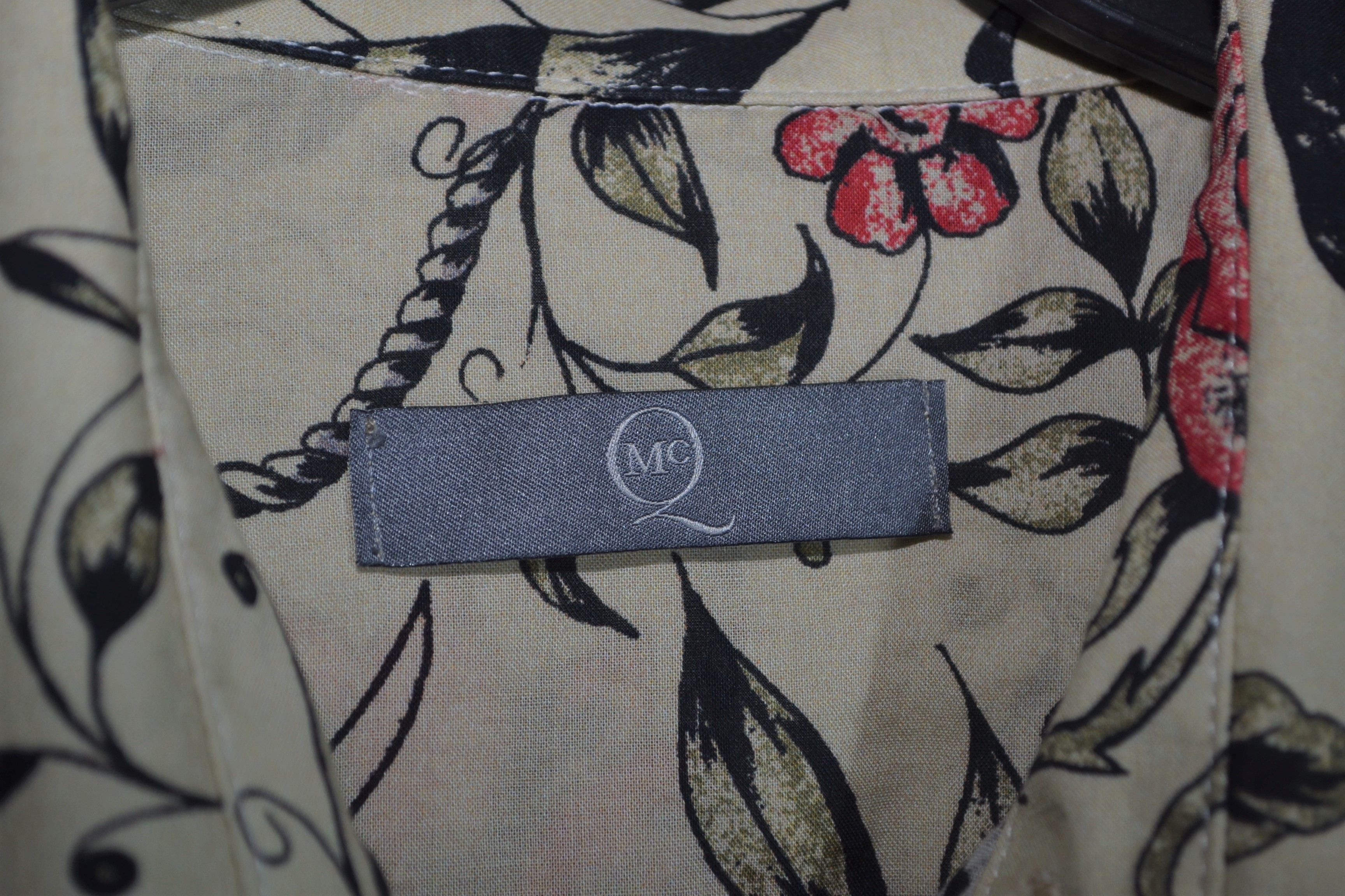 Alexander McQueen Alexander McQueen 50 M Raven Web Floral Tattoo Shirt Size US M / EU 48-50 / 2 - 7 Thumbnail
