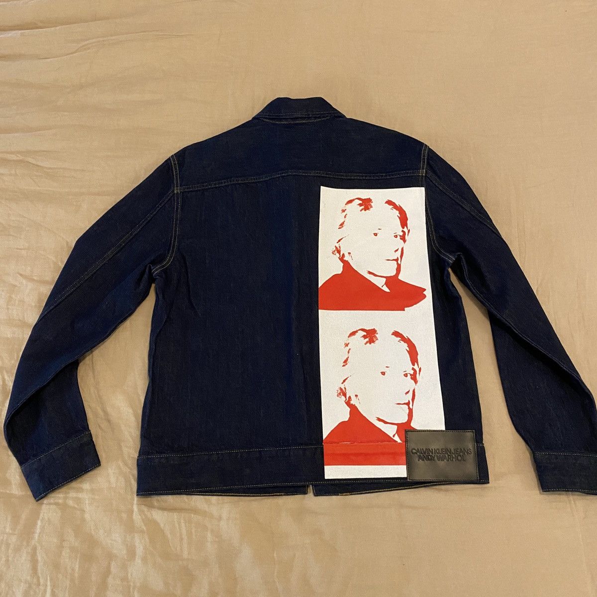 Calvin Klein Andy Warhol x Calvin Klein Face Print Denim Jacket Size US M / EU 48-50 / 2 - 2 Thumbnail