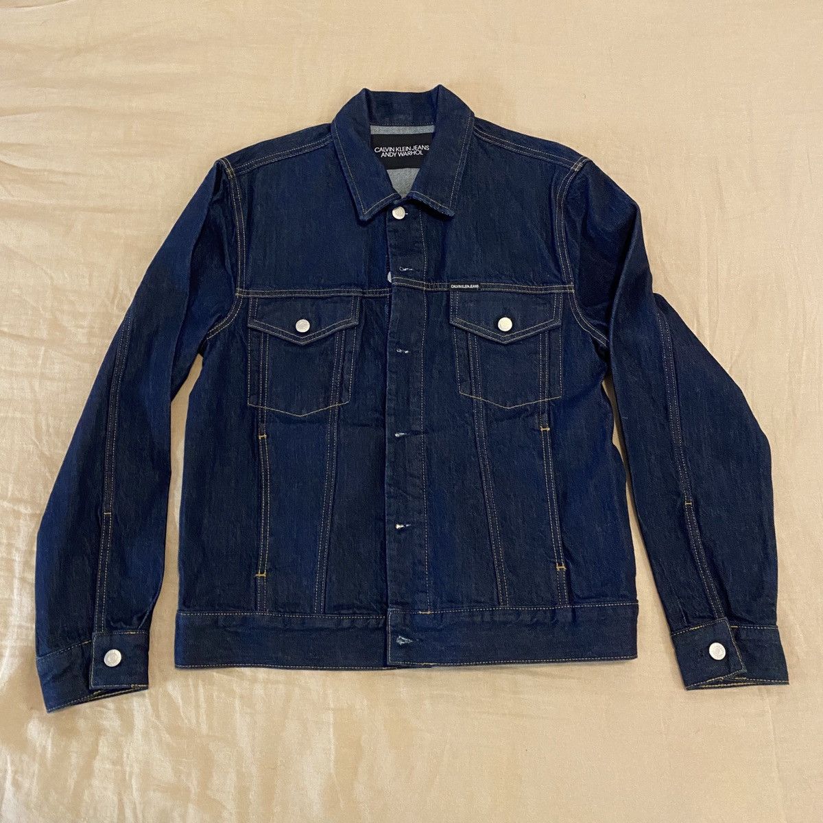 Calvin Klein Andy Warhol x Calvin Klein Face Print Denim Jacket Size US M / EU 48-50 / 2 - 1 Thumbnail