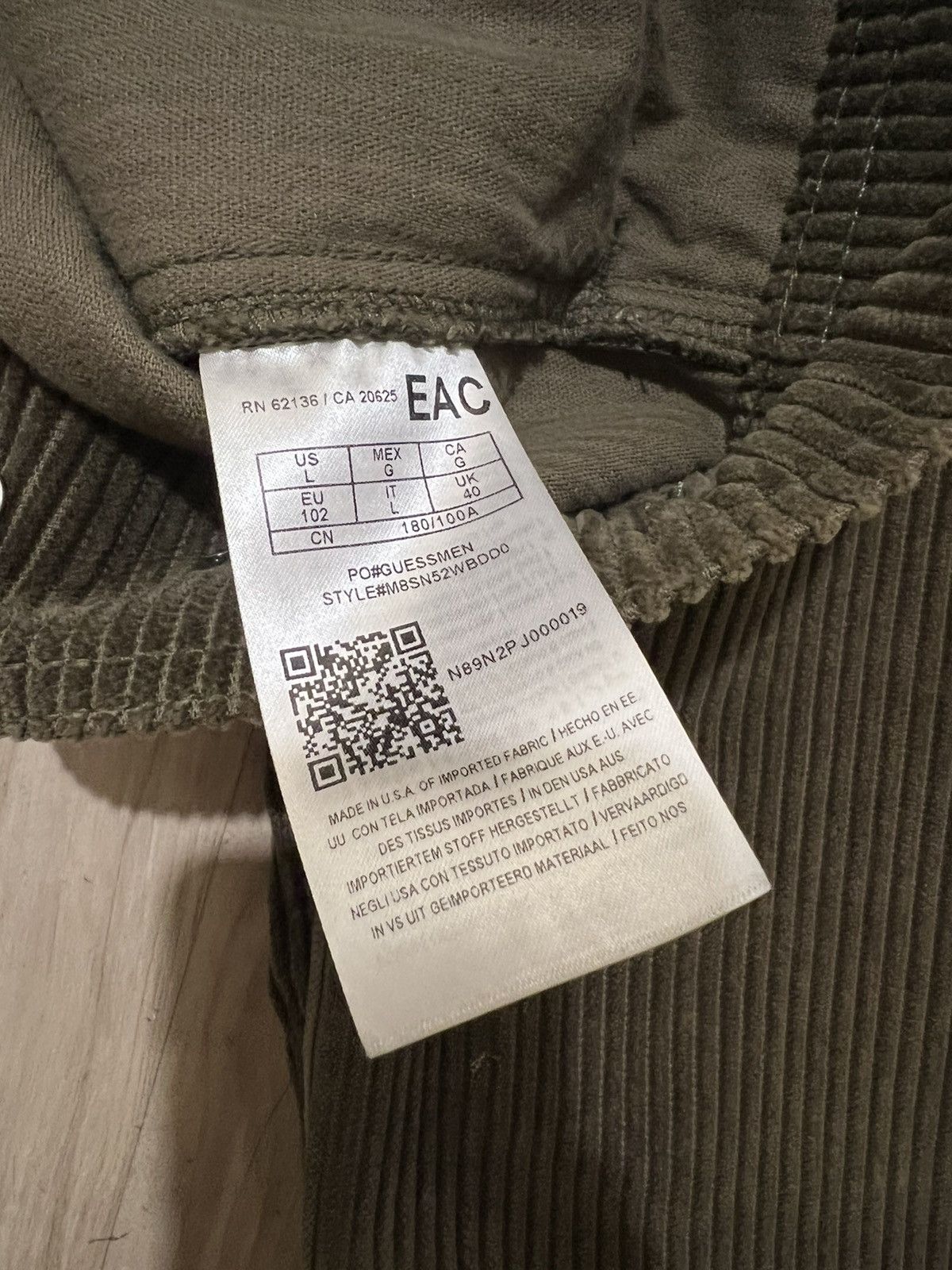 Guess Infinite Archives Guess Corduroy Jacket Size US L / EU 52-54 / 3 - 7 Thumbnail