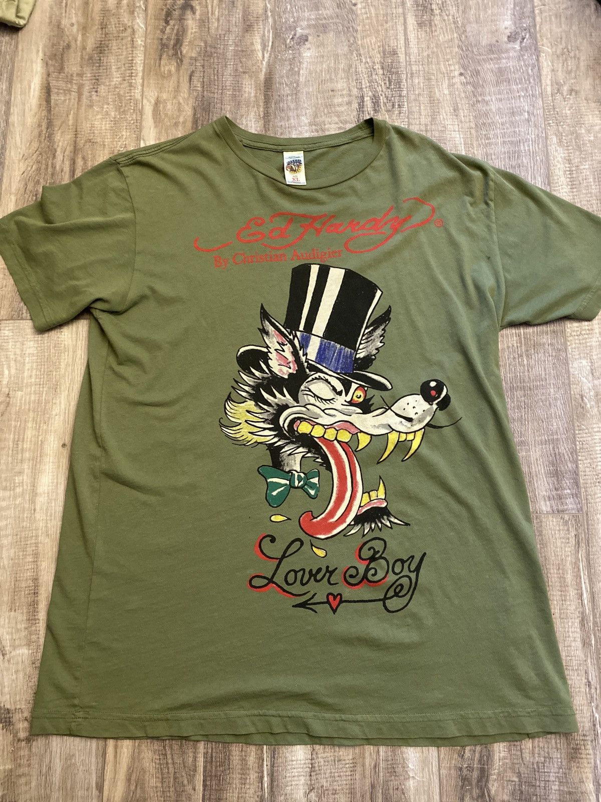Ed Hardy Rare Ed Hardy Lover Boy Tee Size US XL / EU 56 / 4 - 1 Thumbnail