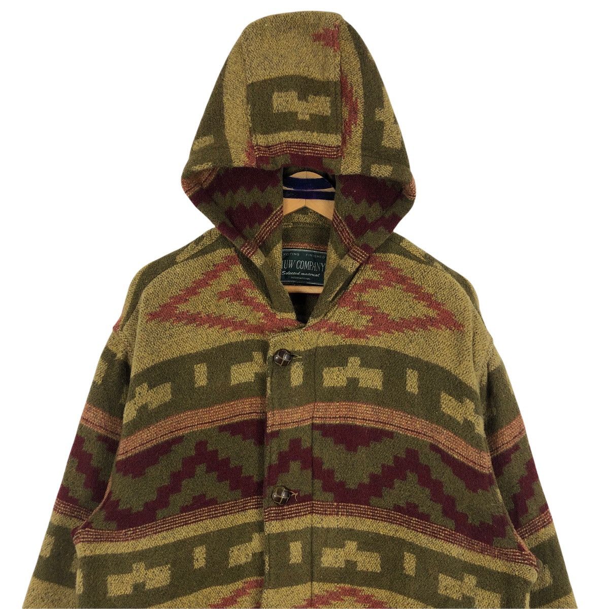 Native Vintage MUW Company Aztec Navajo Wool Jacket Hoodie Size US XL / EU 56 / 4 - 5 Thumbnail
