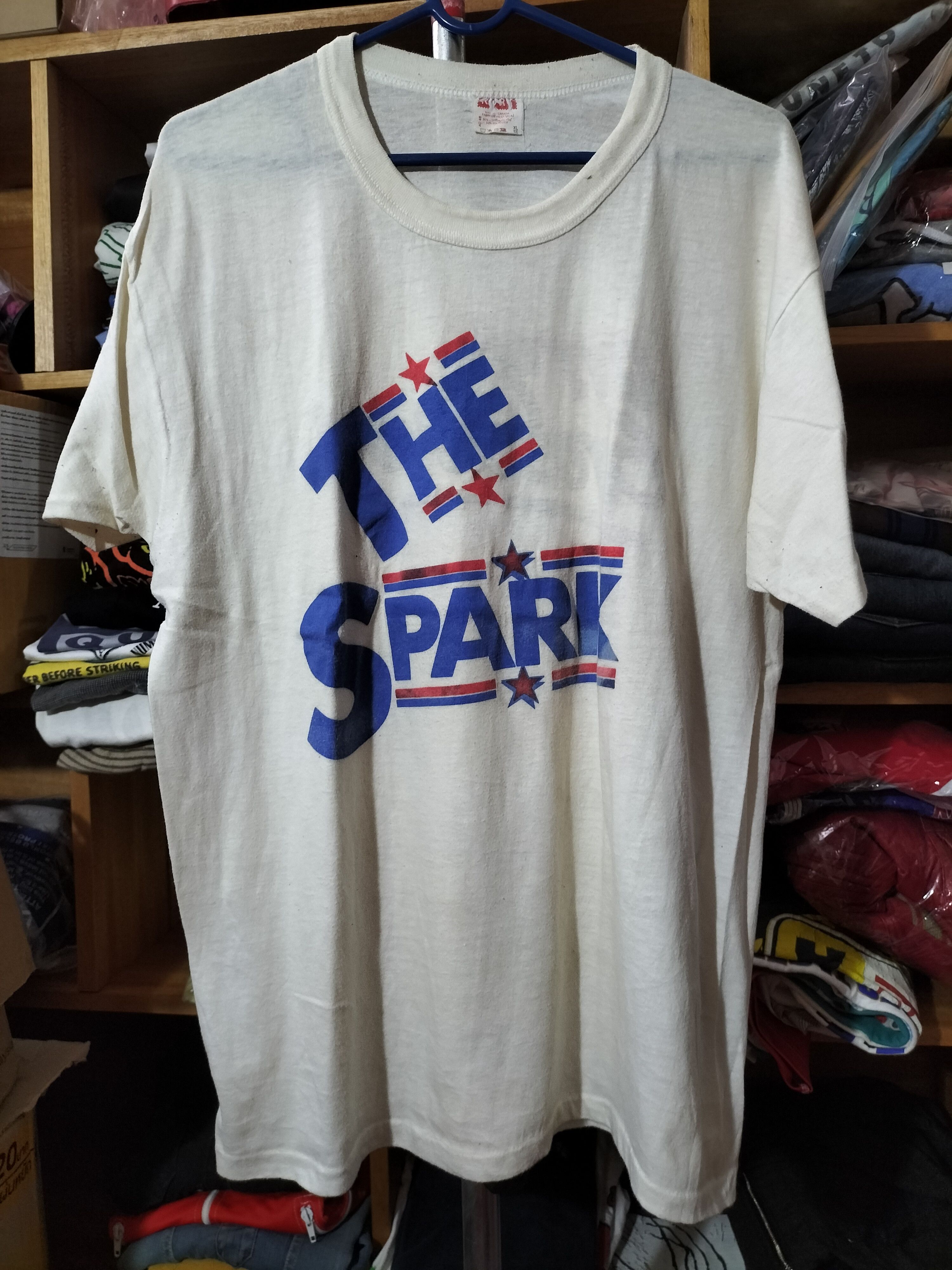 Band Tees × Vintage Vintage 80s Larry Grossman The Spark Paperthin classic Size US XL / EU 56 / 4 - 1 Thumbnail