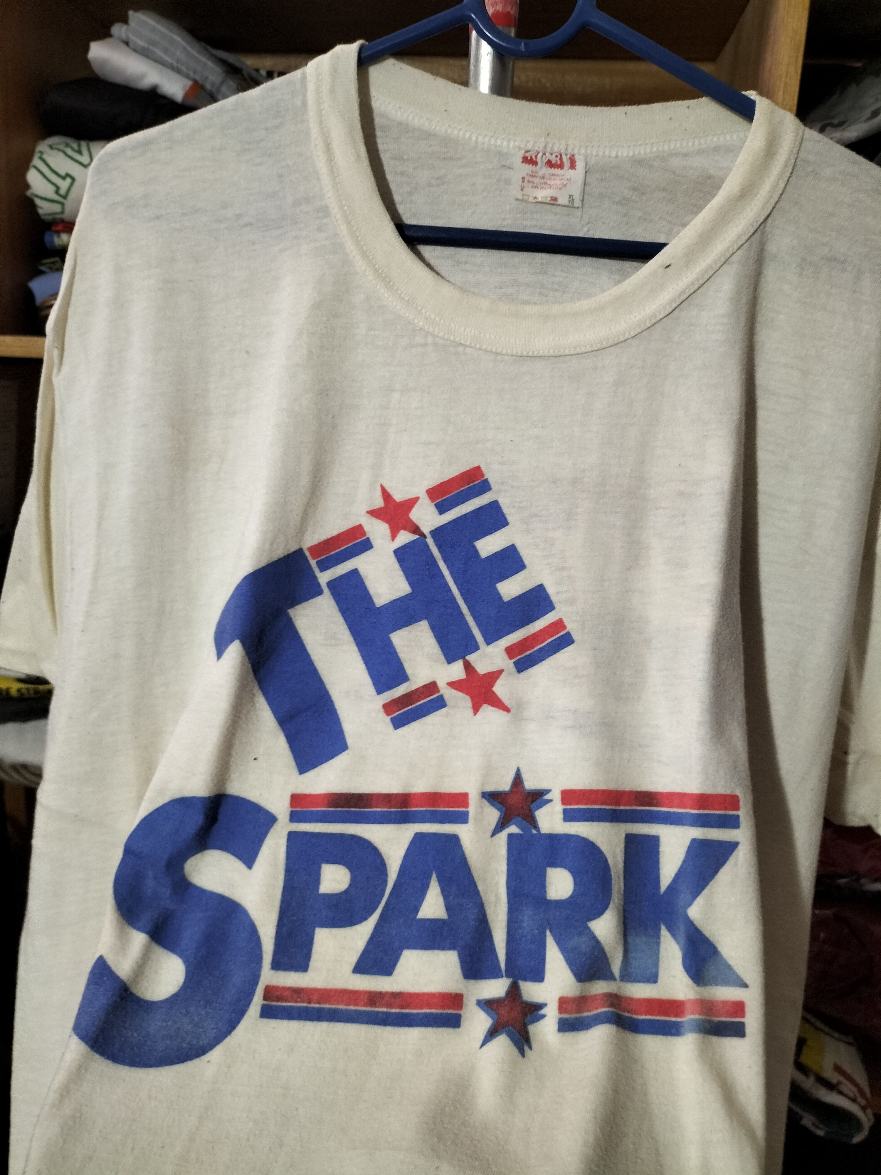 Band Tees × Vintage Vintage 80s Larry Grossman The Spark Paperthin classic Size US XL / EU 56 / 4 - 3 Thumbnail