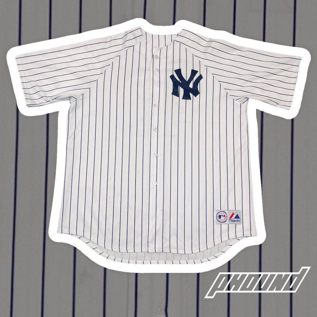 Majestic New York NY Yankees Men's Mariano Rivera #42 Blue T-shirt Size 2XL  XXL
