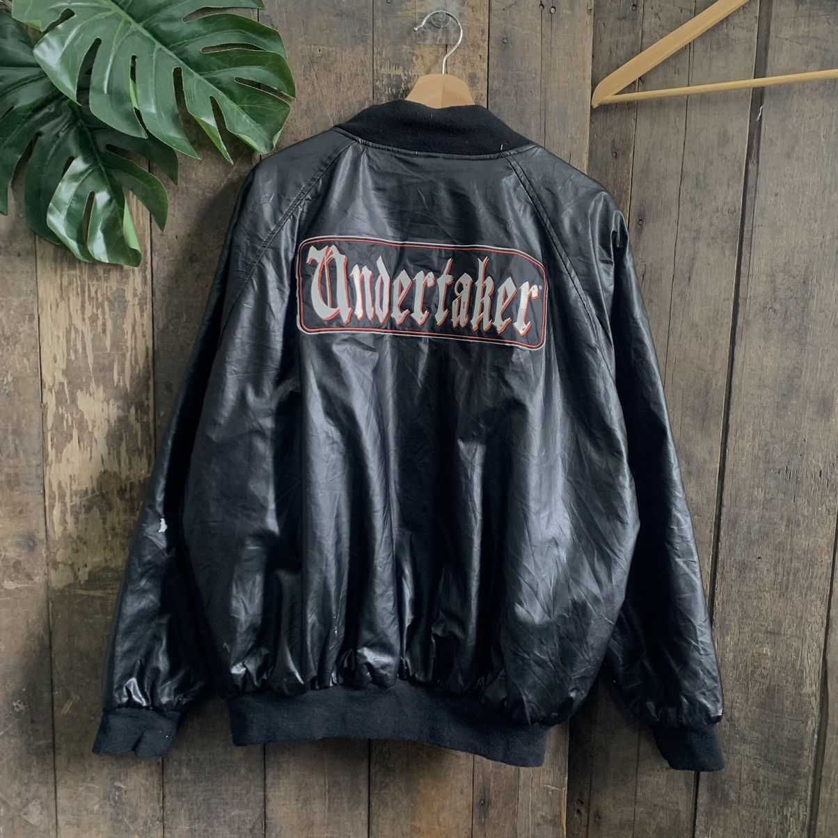 Vintage Vintage Distressed WWE The Undertaker Varsity Jacket | Grailed