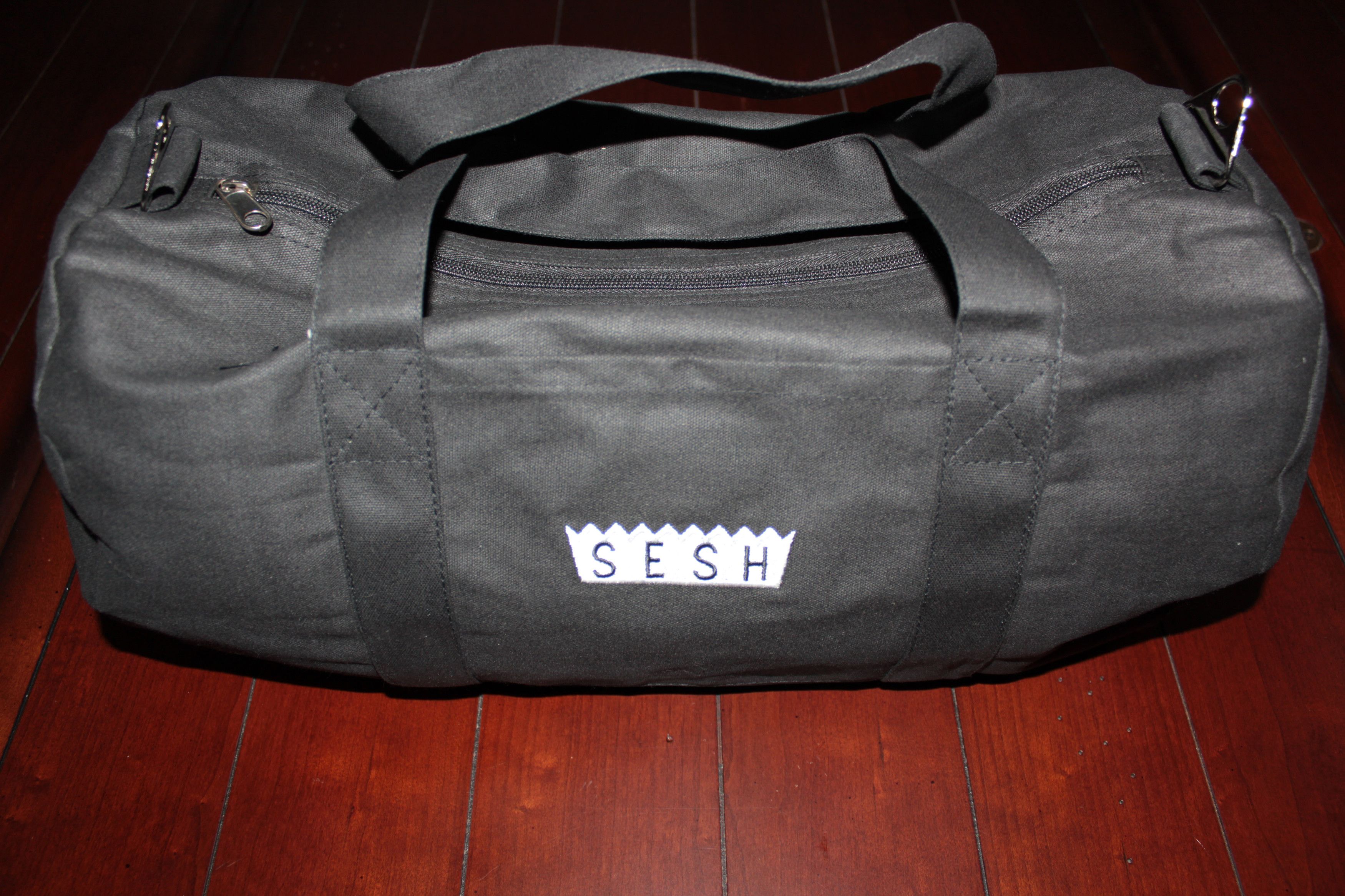 Bones × TeamSESH TeamSESH Black Duffel Bag (Original Crown Logo) | Grailed