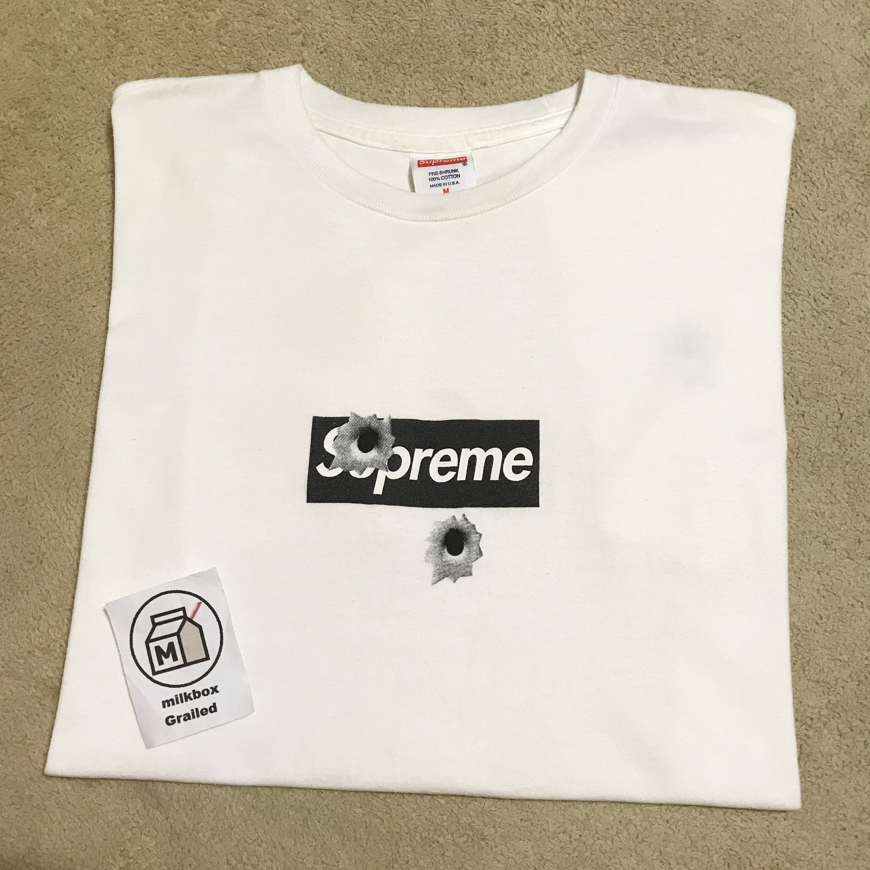 Supreme bullet store hole box logo