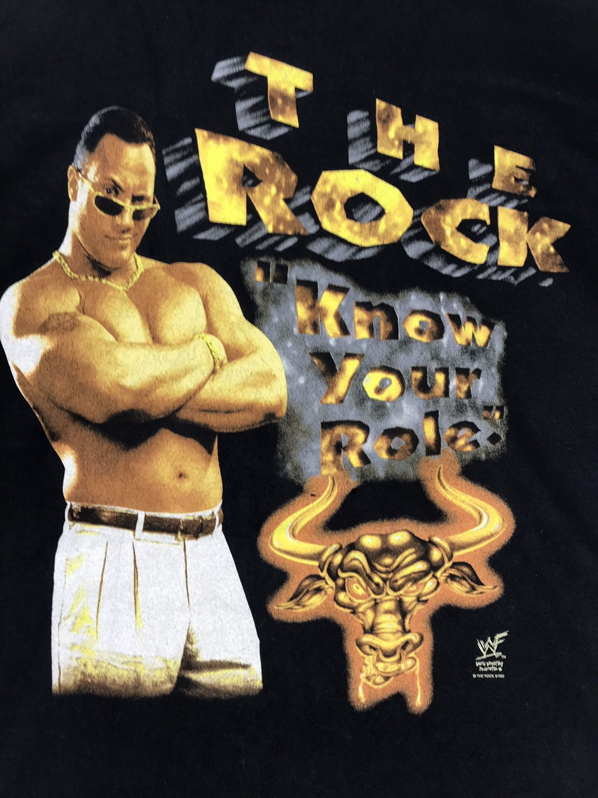 Vintage vintage 90s the rock this rock doesn’t bleed t-shirts Size US XL / EU 56 / 4 - 3 Thumbnail