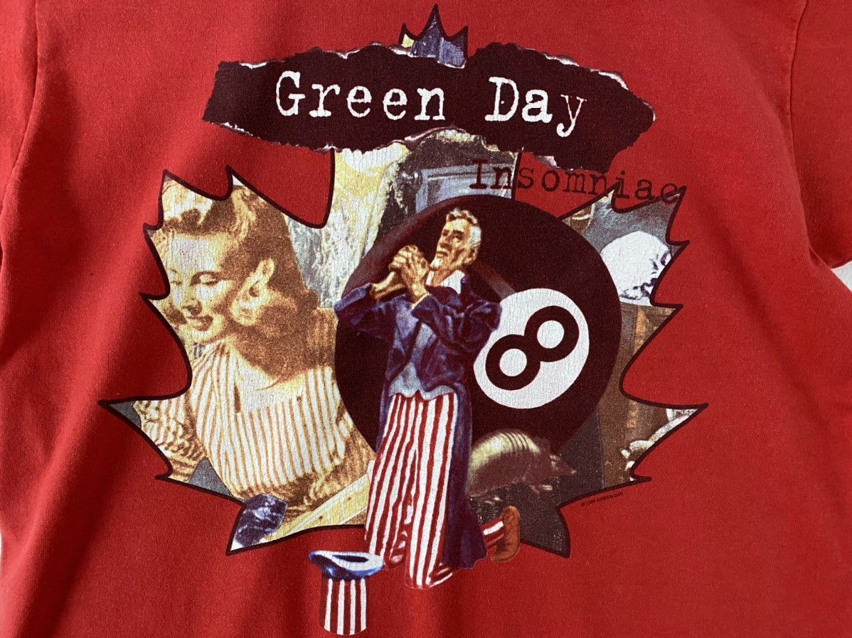 Band Tees vintage 1994 GREEN DAY insomniac canadian tour t-shirts Size US L / EU 52-54 / 3 - 3 Thumbnail