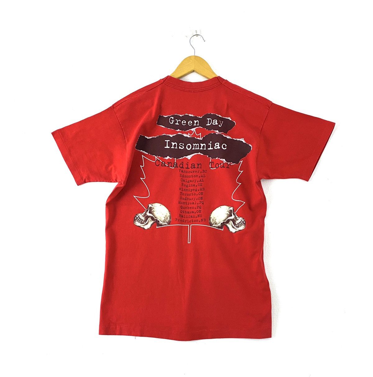 Band Tees vintage 1994 GREEN DAY insomniac canadian tour t-shirts Size US L / EU 52-54 / 3 - 2 Thumbnail