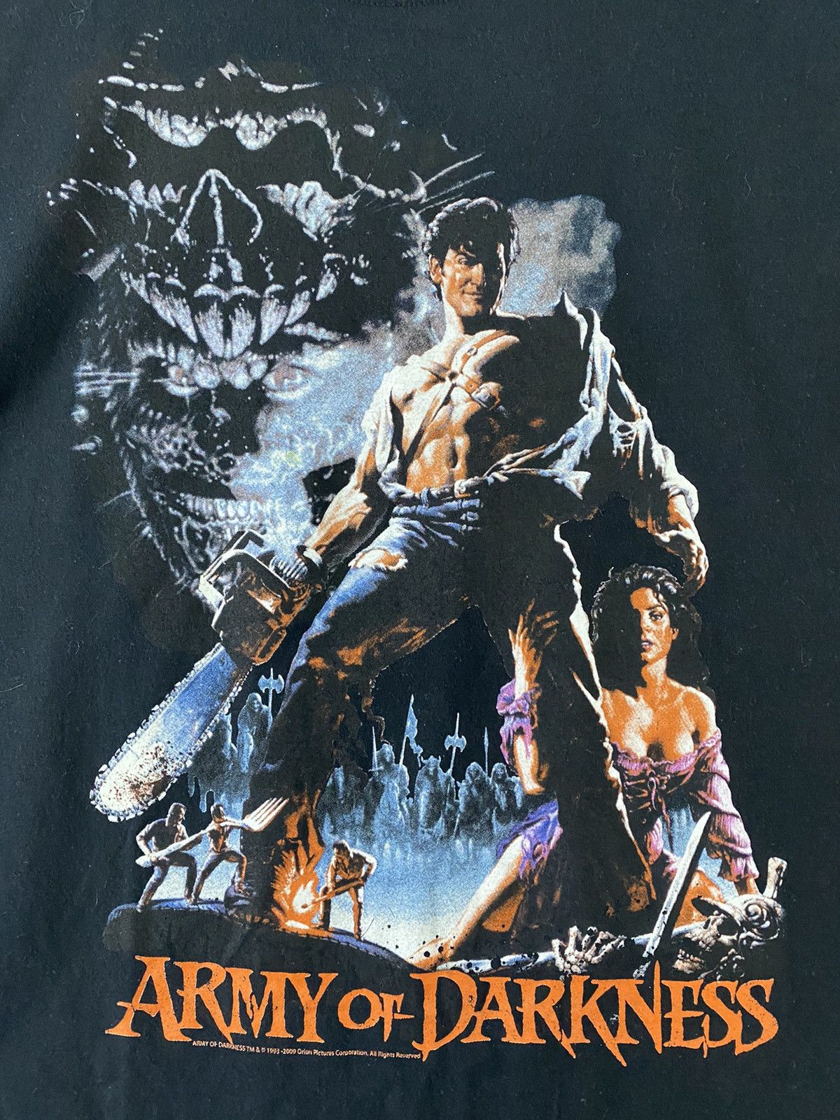 Tommy Hilfiger vintage 00s ARMY OF DARKNESS comedy horror rare t-shirts Size US M / EU 48-50 / 2 - 3 Thumbnail