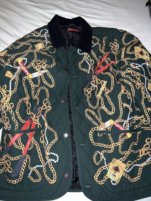 Supreme Supreme Chains Quilted Jacket | Grailed