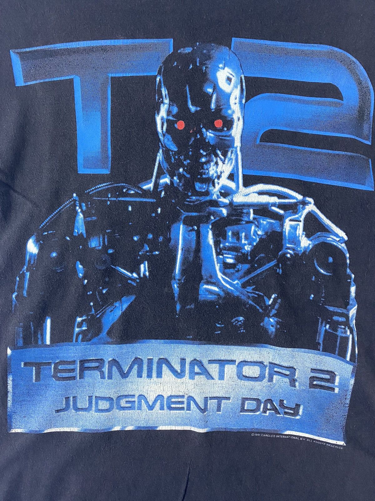 Rap Tees vintage 1991 TERMINATOR 2 judgment day rare design t-shirts Size US M / EU 48-50 / 2 - 3 Thumbnail