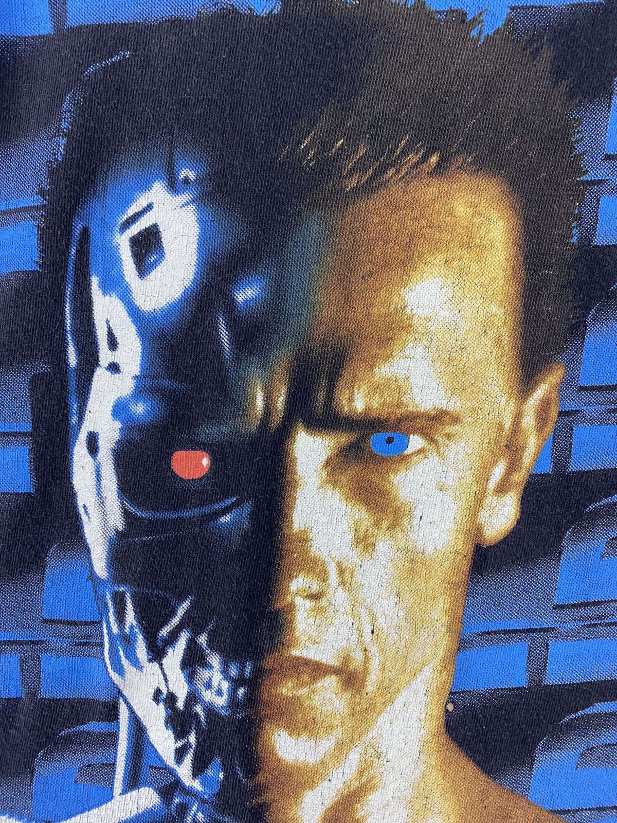 Rap Tees vintage 1991 TERMINATOR 2 judgment day rare design t-shirts Size US L / EU 52-54 / 3 - 4 Thumbnail