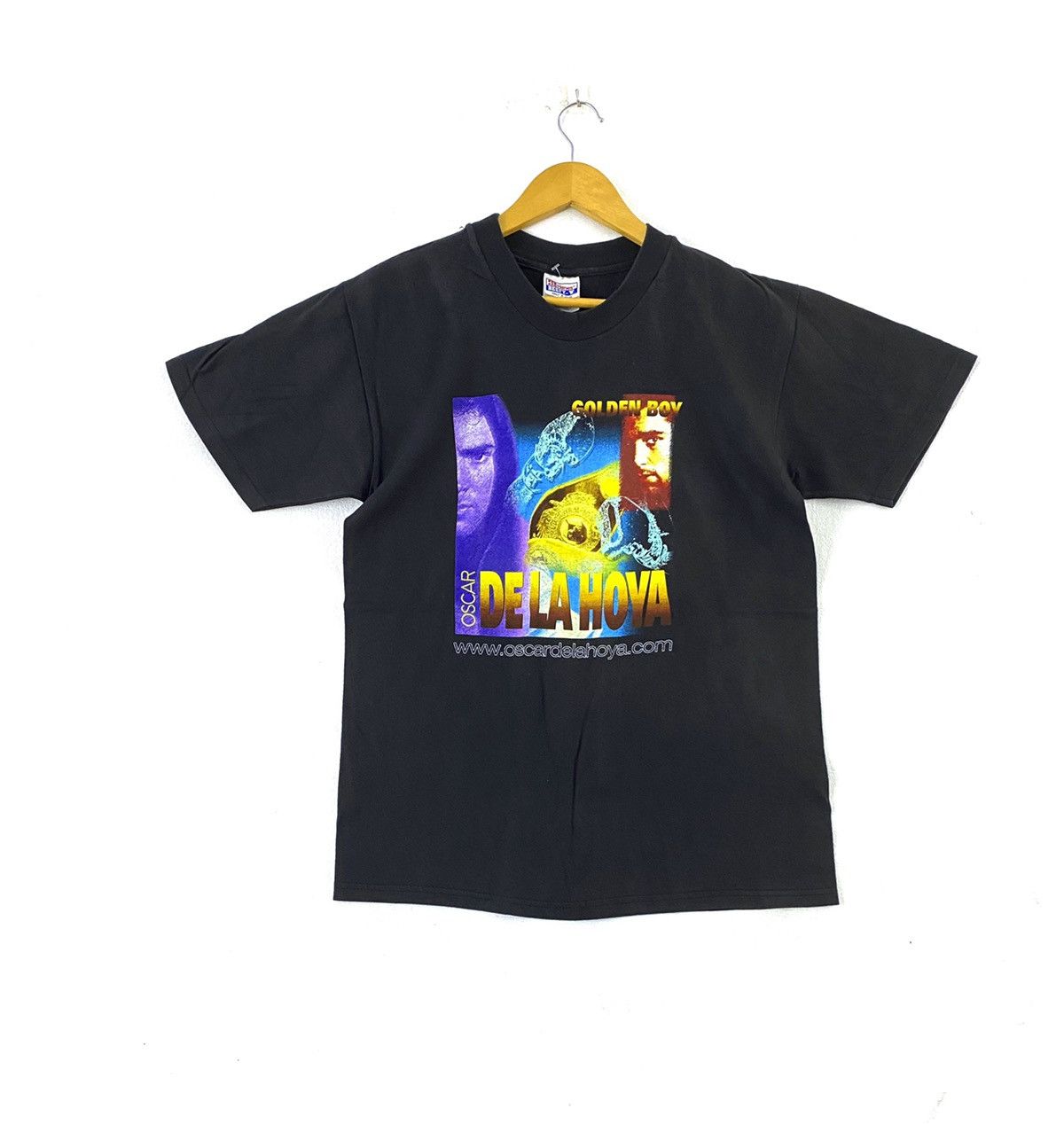 Rap Tees × Vintage vintage GOLDEN BOY OSCAR DE LA HOYA boxing rare t-shirts Size US M / EU 48-50 / 2 - 1 Thumbnail