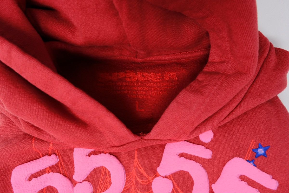 Sp5der EXTREMELY RARE Young Thug x Sp5der 555 Merlot Crop Hood - L Size US L / EU 52-54 / 3 - 6 Thumbnail