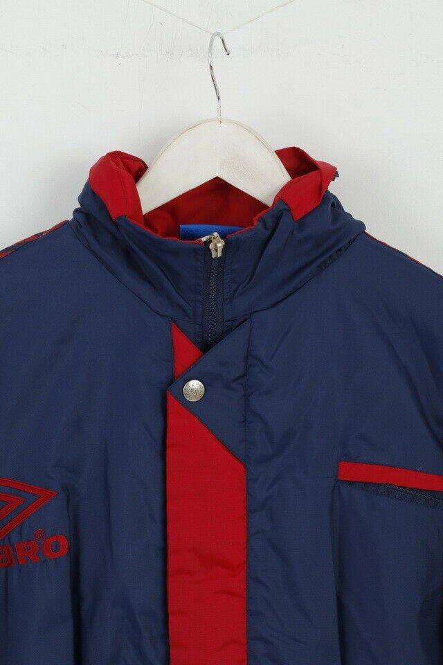 Umbro Umbro Mens 2XL Jacket Navy Vintage Nylon Parka 6794 Size US XXL / EU 58 / 5 - 3 Thumbnail