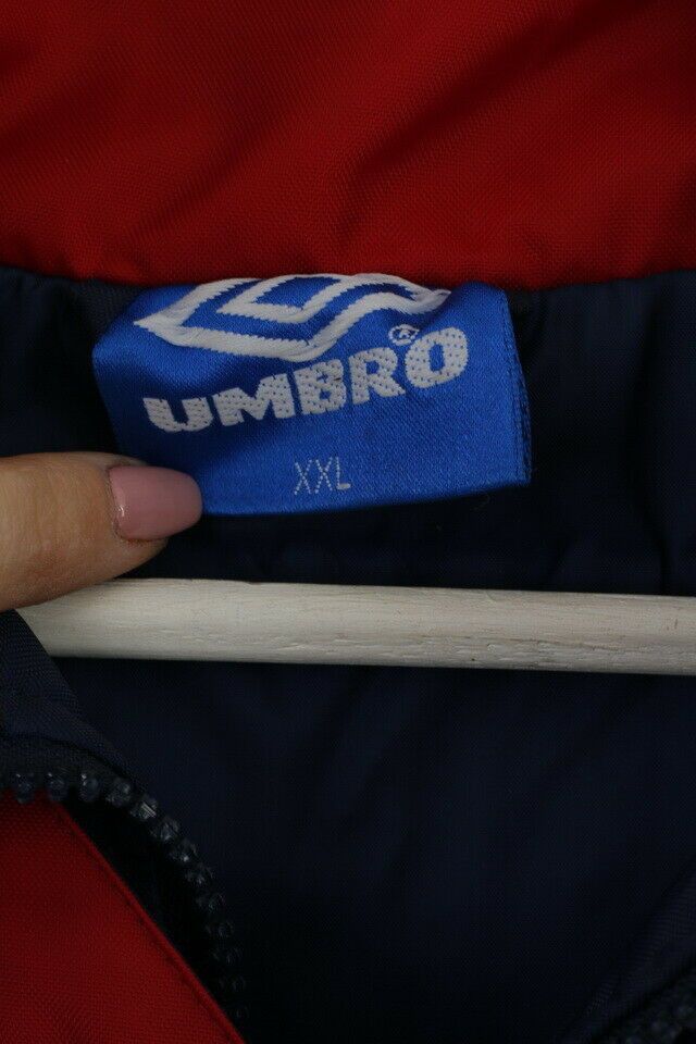 Umbro Umbro Mens 2XL Jacket Navy Vintage Nylon Parka 6794 Size US XXL / EU 58 / 5 - 6 Thumbnail