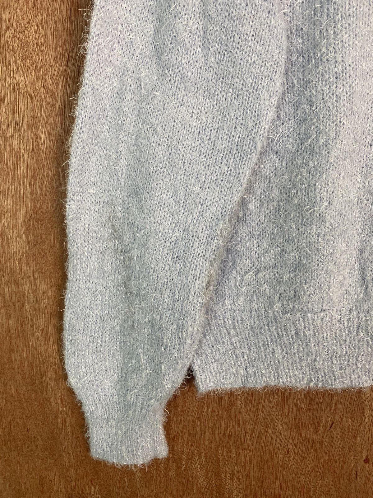 Homespun Knitwear × Japanese Brand DL Gu Blue Shag Shaggy Fur Mohair Knitwear #B622 Size US S / EU 44-46 / 1 - 7 Thumbnail