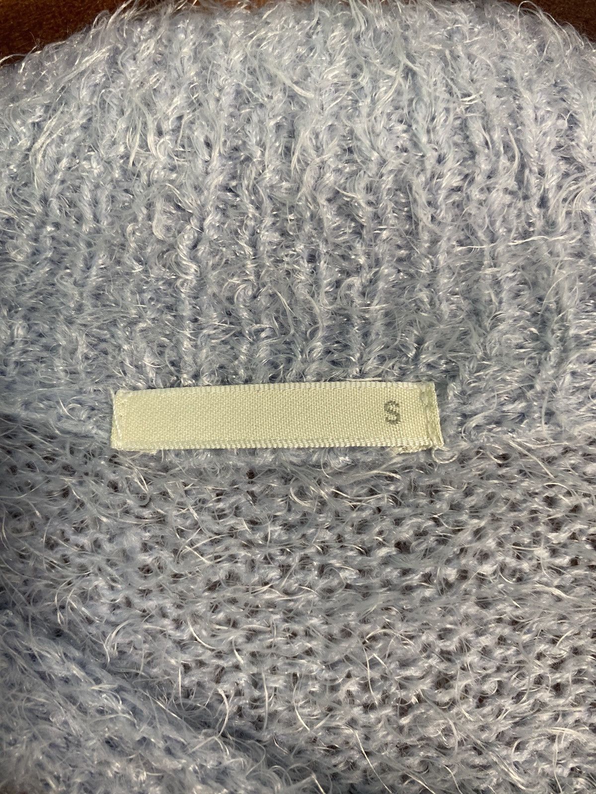 Homespun Knitwear × Japanese Brand DL Gu Blue Shag Shaggy Fur Mohair Knitwear #B622 Size US S / EU 44-46 / 1 - 8 Thumbnail