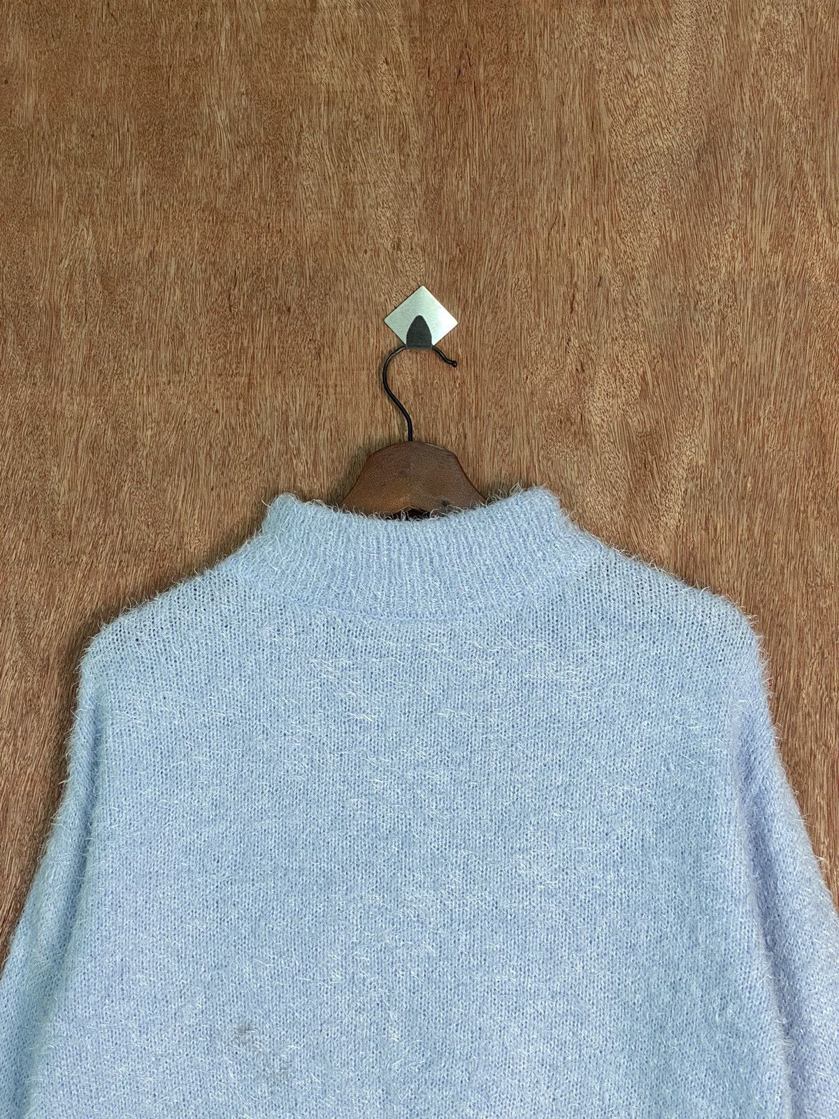Homespun Knitwear × Japanese Brand DL Gu Blue Shag Shaggy Fur Mohair Knitwear #B622 Size US S / EU 44-46 / 1 - 2 Thumbnail