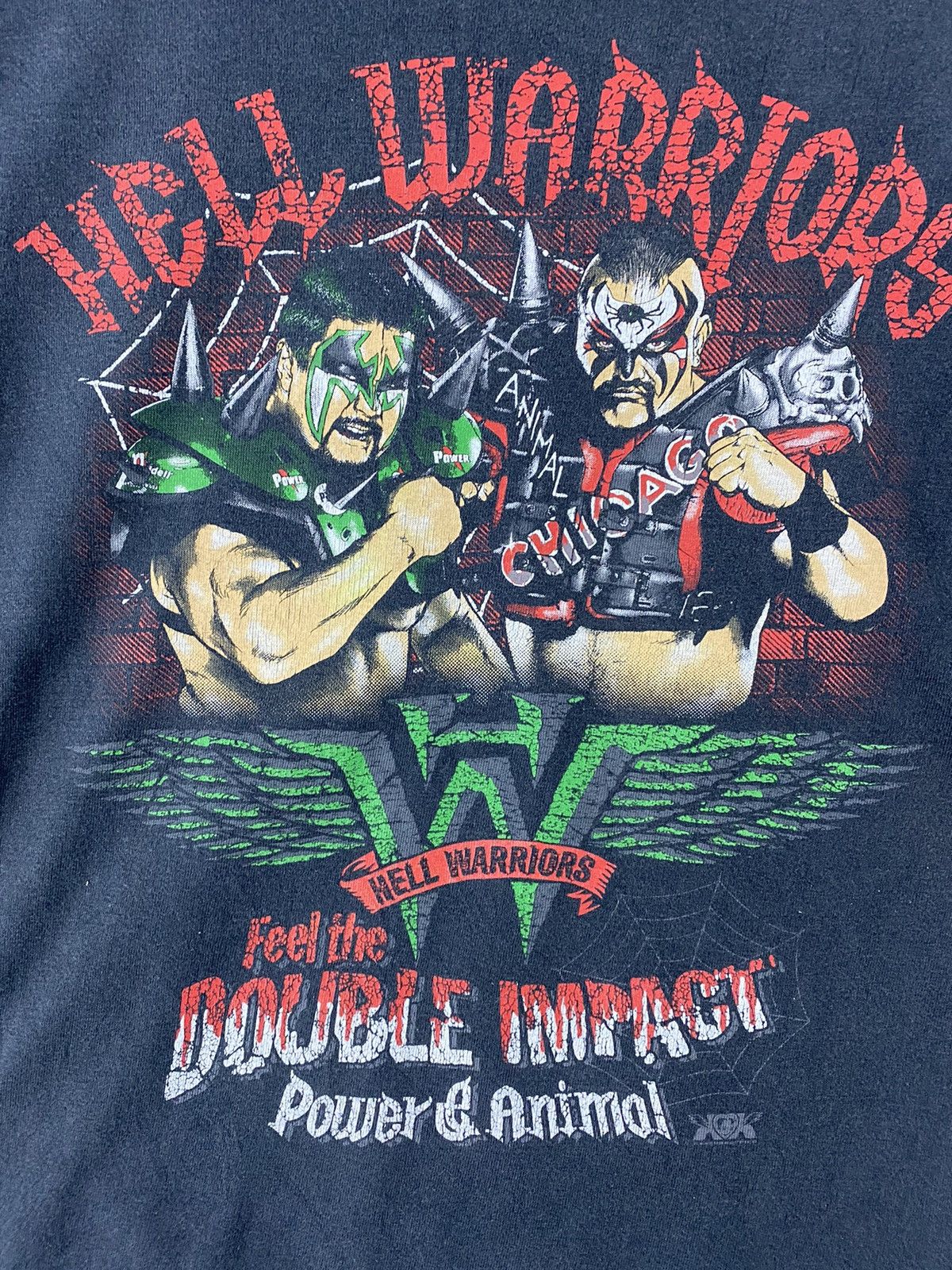 Vintage vintage 90s HELL WARRIORS big image rare design t-shirts Size US S / EU 44-46 / 1 - 3 Thumbnail