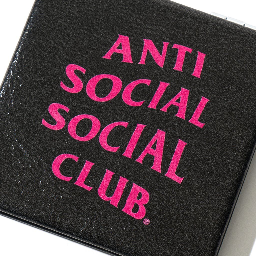 Anti Social Social Club DS ASSC Pink Logo Pocket Dial Black mirror in hand CPFM FOG Size ONE SIZE - 3 Thumbnail
