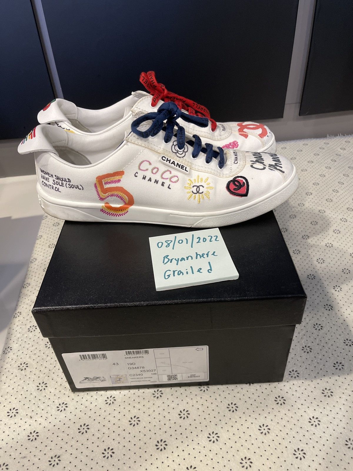 Scarpe sneakers chanel hot sale