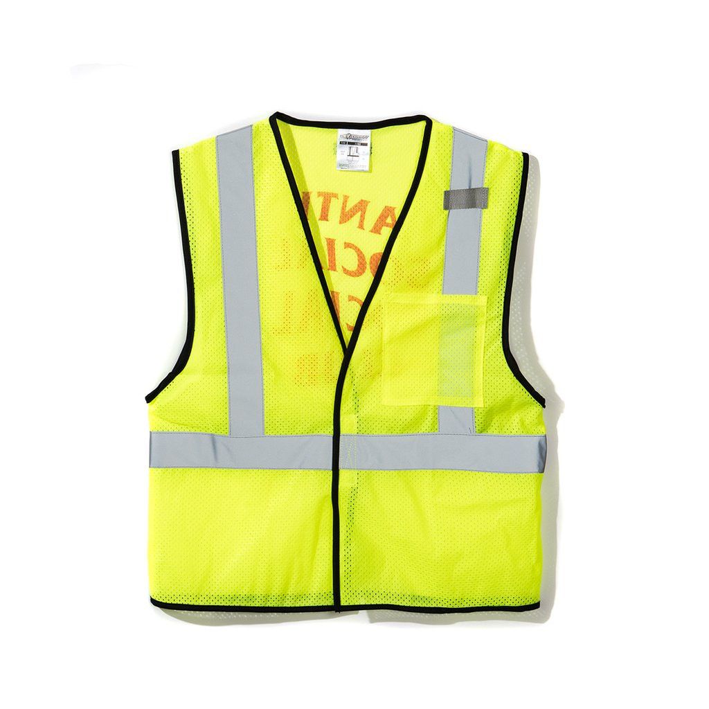 Anti Social Social Club DS ASSC Orange Logo Yellow Lit Safety Vest in hand Size US M / EU 48-50 / 2 - 4 Thumbnail