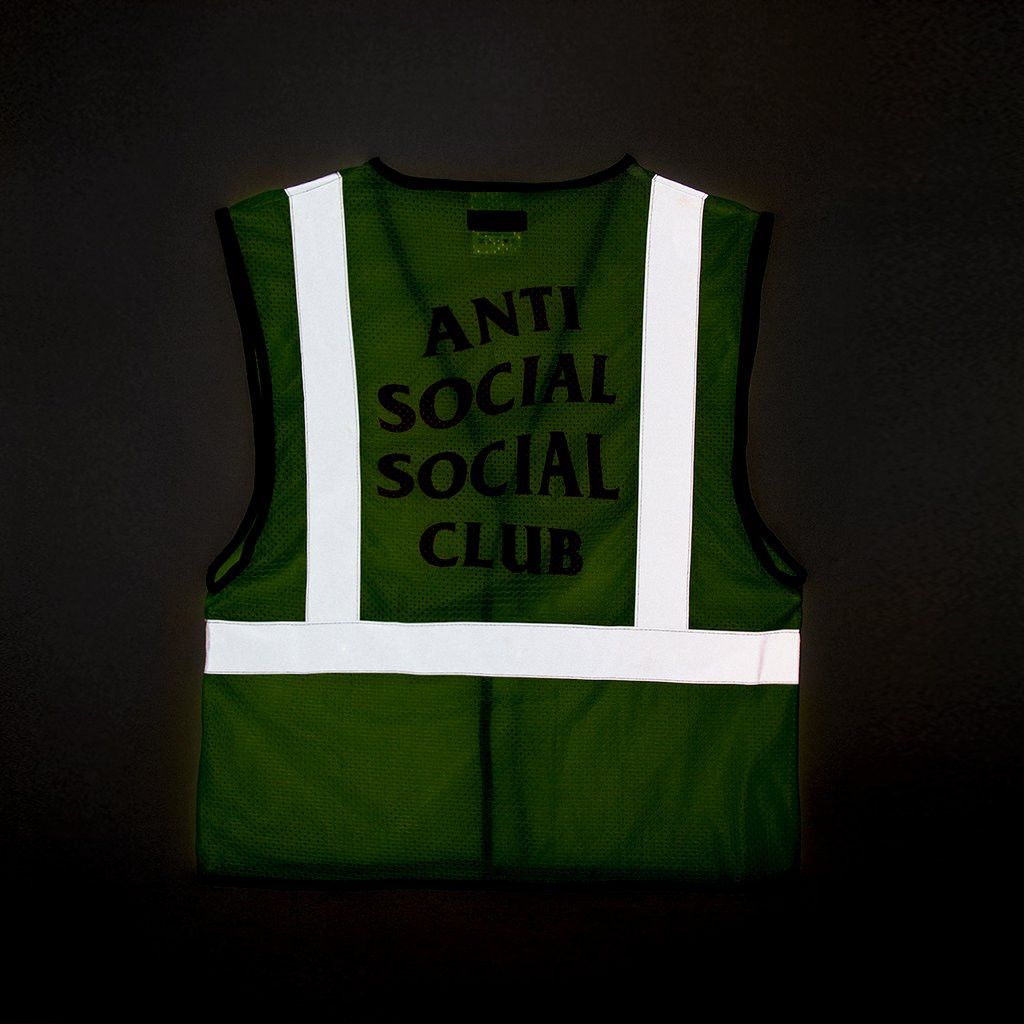 Anti Social Social Club DS ASSC Orange Logo Yellow Lit Safety Vest in hand Size US M / EU 48-50 / 2 - 7 Thumbnail