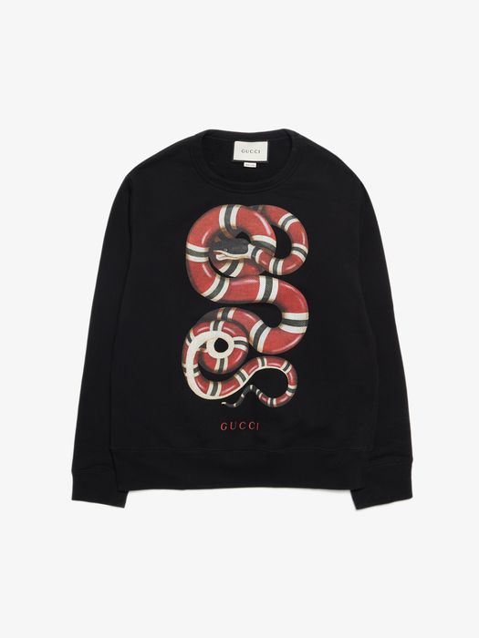 Gucci, Tops, Gucci Cotton Sweatshirt With Kingsnake Print