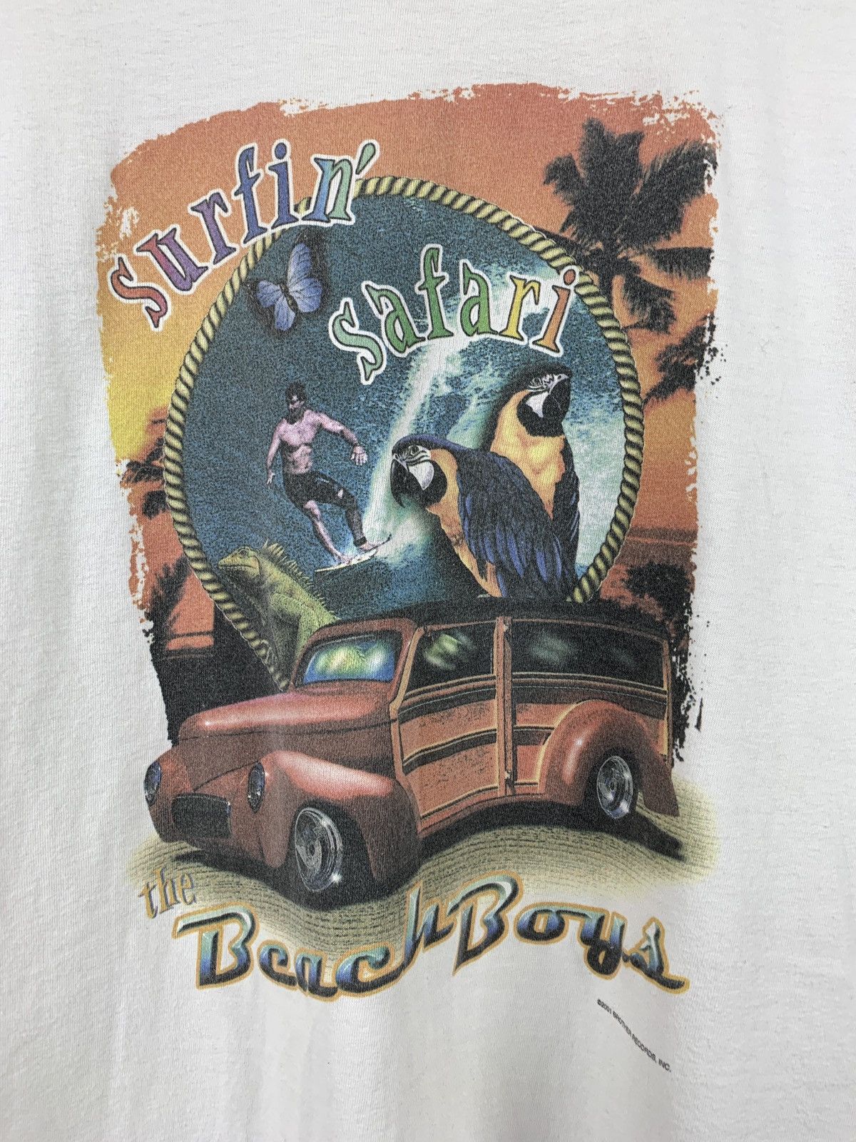 Band Tees 2001 Vintage The Beach Boys Surfin' Safari Tour T-Shirt Size US XL / EU 56 / 4 - 7 Thumbnail