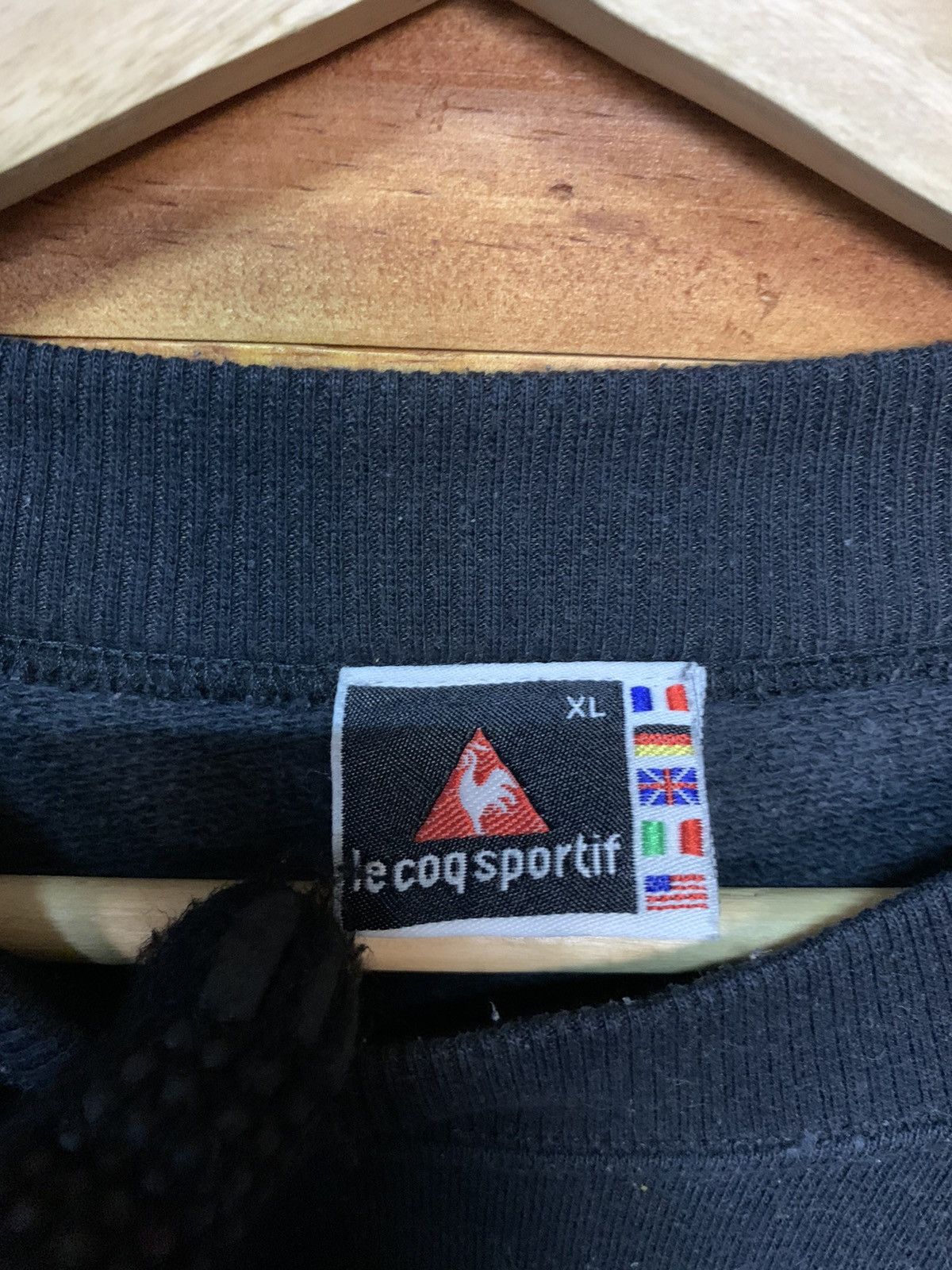 Le Coq Sportif × Vintage Vintage Lecoqsportif Big Logo Sweatshirt Size US L / EU 52-54 / 3 - 4 Thumbnail