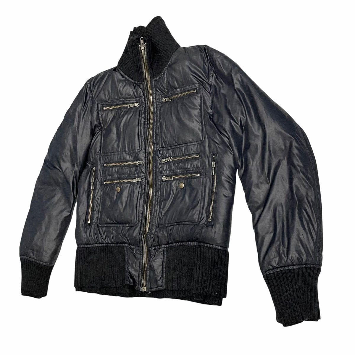 Hysteric Glamour × Japanese Brand × Seditionaries 💥 JUN MEN WINTER ZIPPER PUFFER JACKET Size US S / EU 44-46 / 1 - 2 Thumbnail