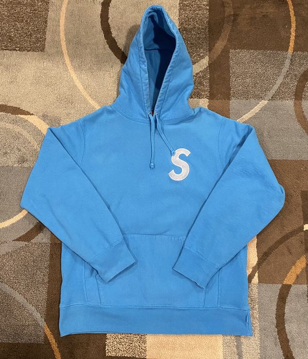 Supreme Supreme S Logo Hooded Sweatshirt Bright Royal Size Large